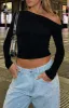 Best Of Luck Long Sleeve Top Black sold by White Fox Boutique