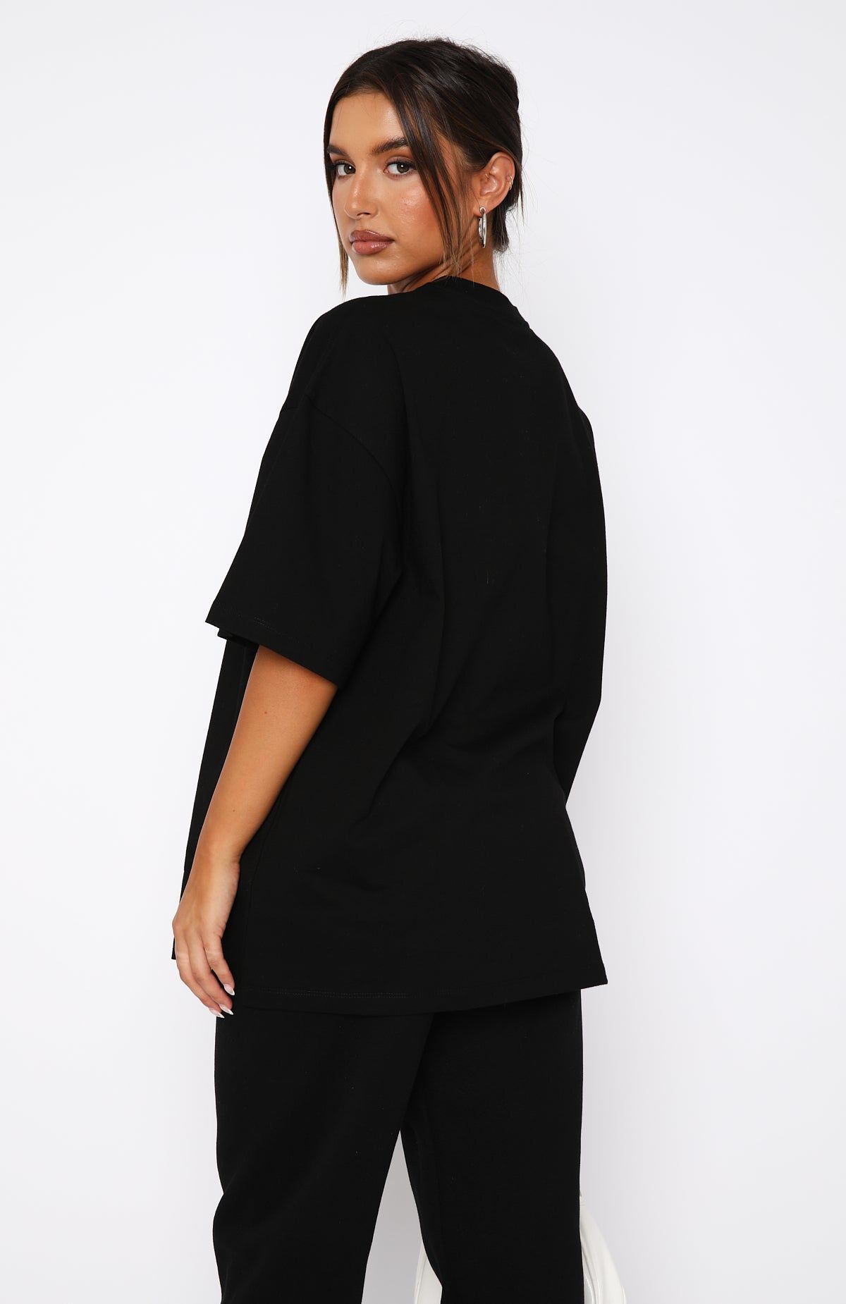 The Main Season Oversized Tee Black sold by White Fox Boutique product image thumbnail 4