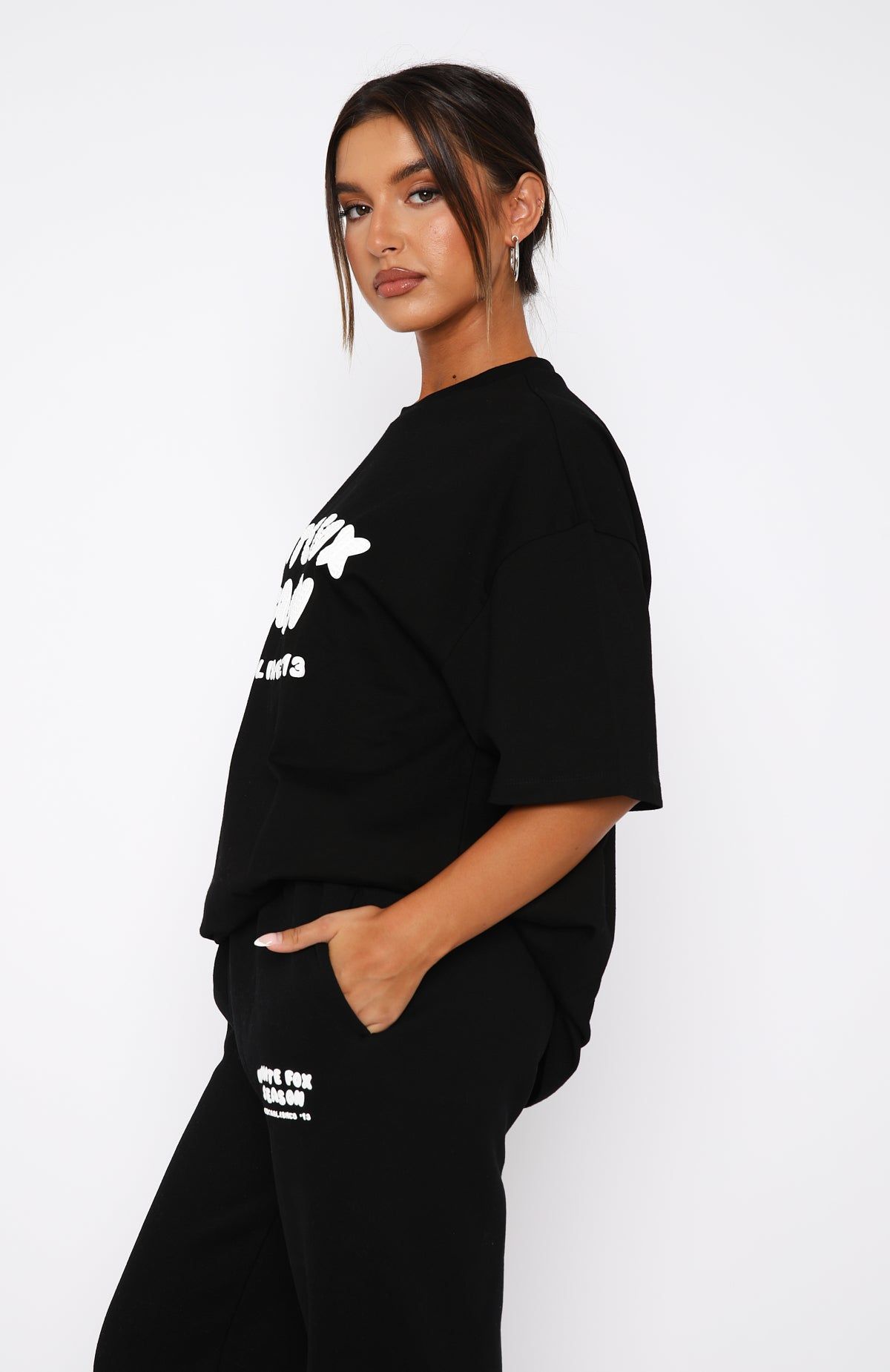 The Main Season Oversized Tee Black sold by White Fox Boutique product image thumbnail 3