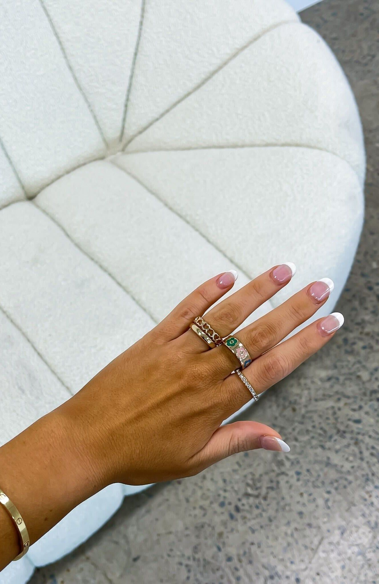 Billie Ring Set Gold sold by White Fox Boutique