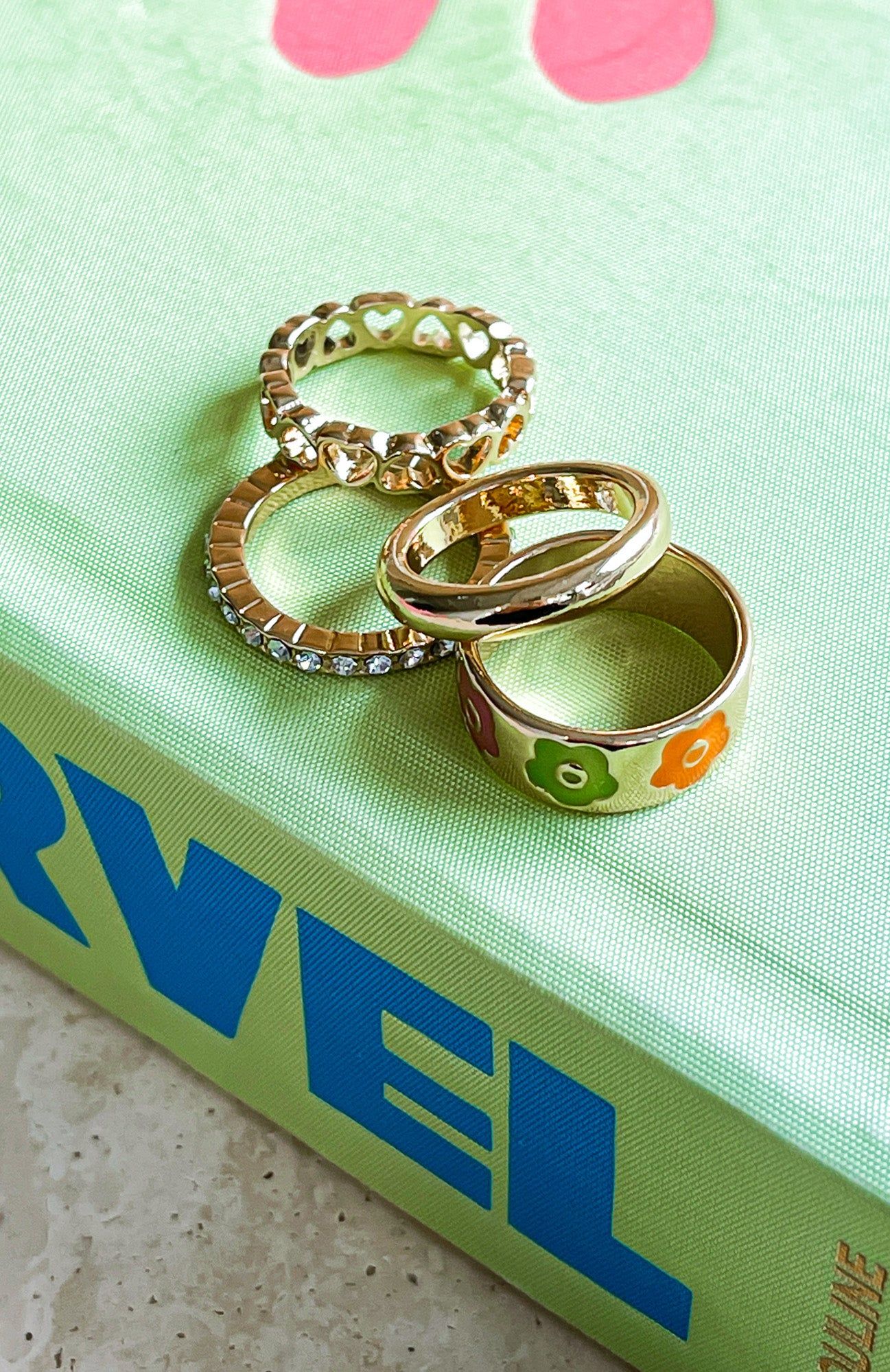 Billie Ring Set Gold sold by White Fox Boutique product image thumbnail 2