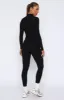 Exceed Long Sleeve Jumpsuit Black sold by White Fox Boutique
