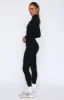 Exceed Long Sleeve Jumpsuit Black sold by White Fox Boutique