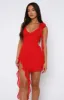 Like That Mini Dress Red sold by White Fox Boutique