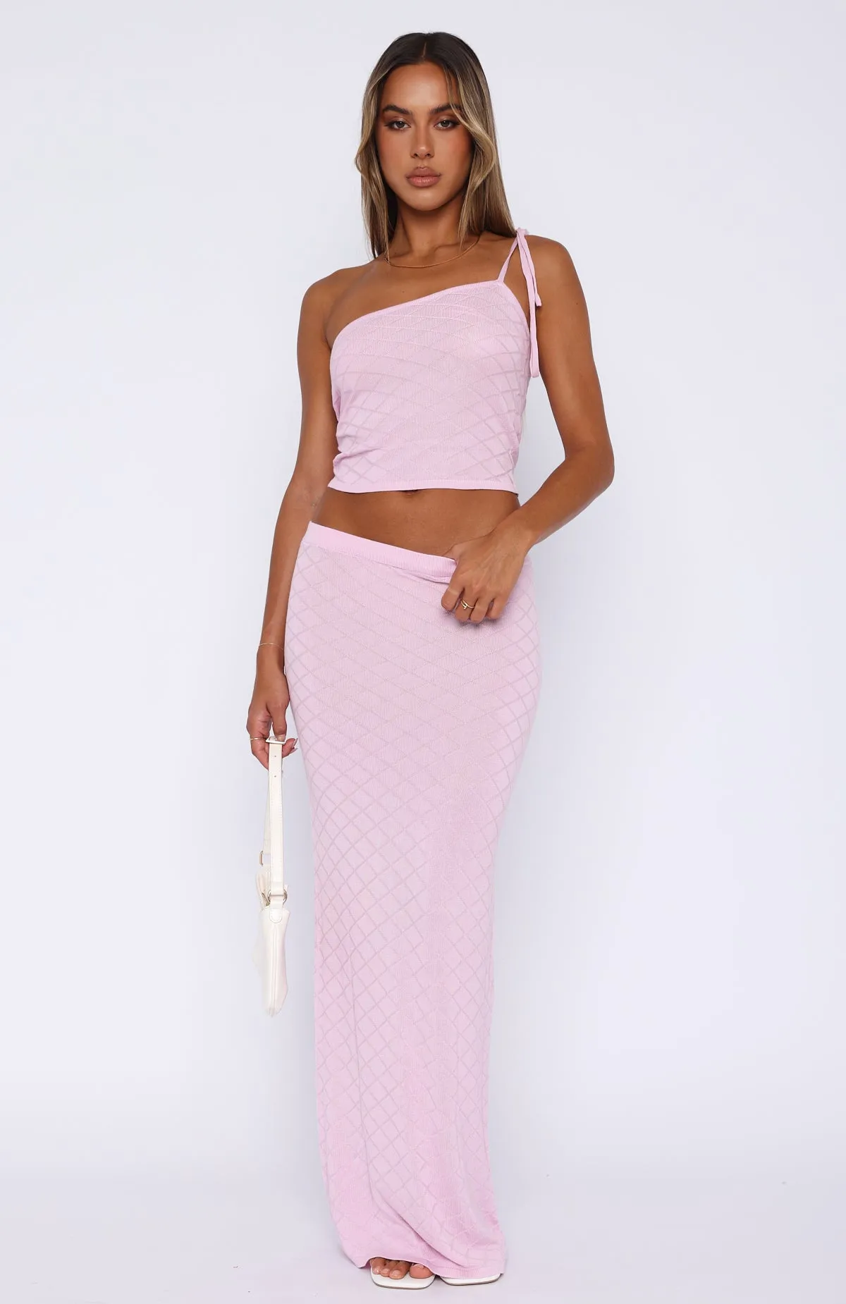 Carrying Your Love Maxi Skirt Pink sold by White Fox Boutique product image thumbnail 2