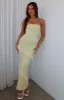 She's A Masterpiece Lace Maxi Dress Lemon sold by White Fox Boutique