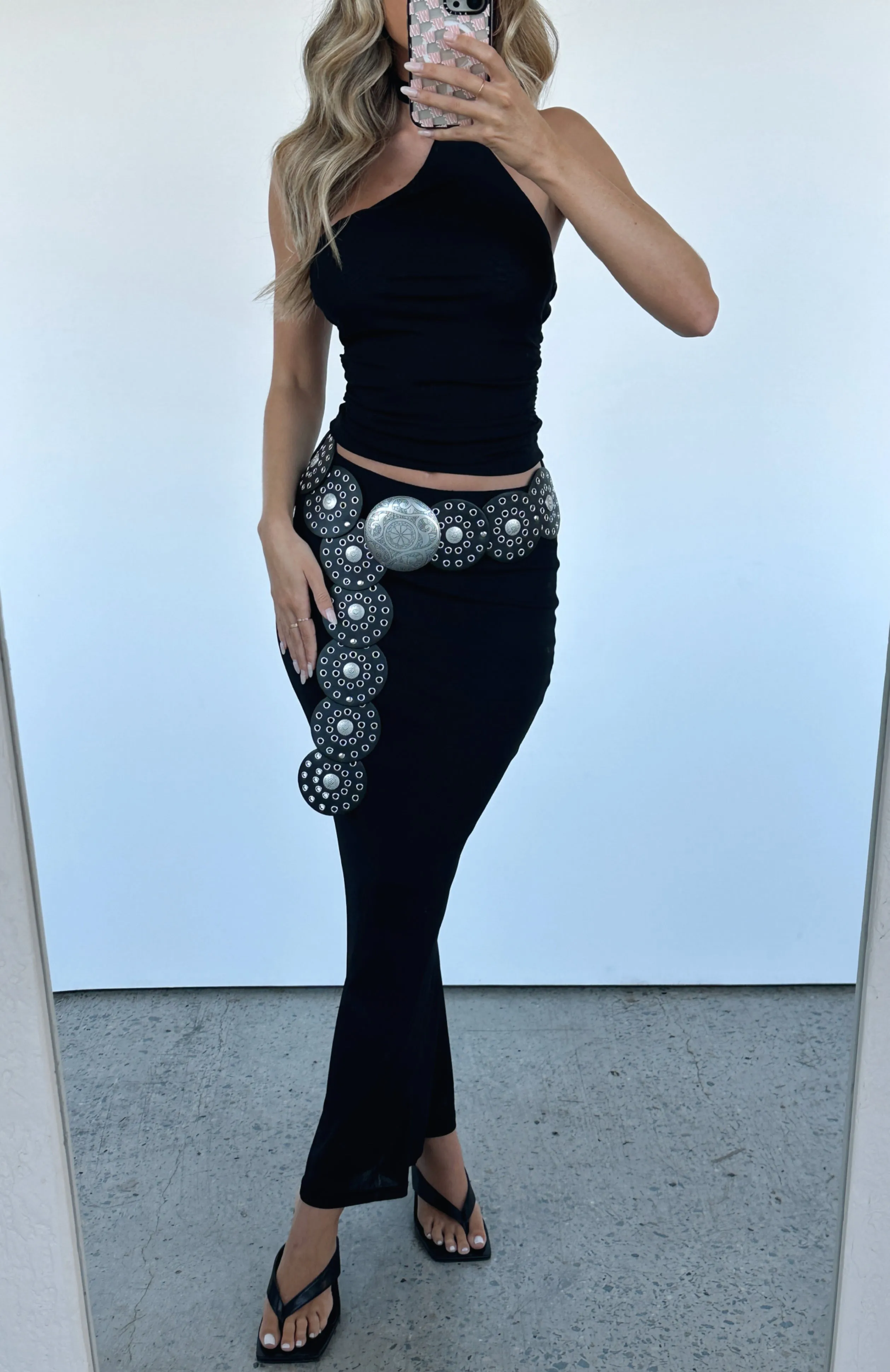 Rochelle Belt Black sold by White Fox Boutique product image thumbnail 5