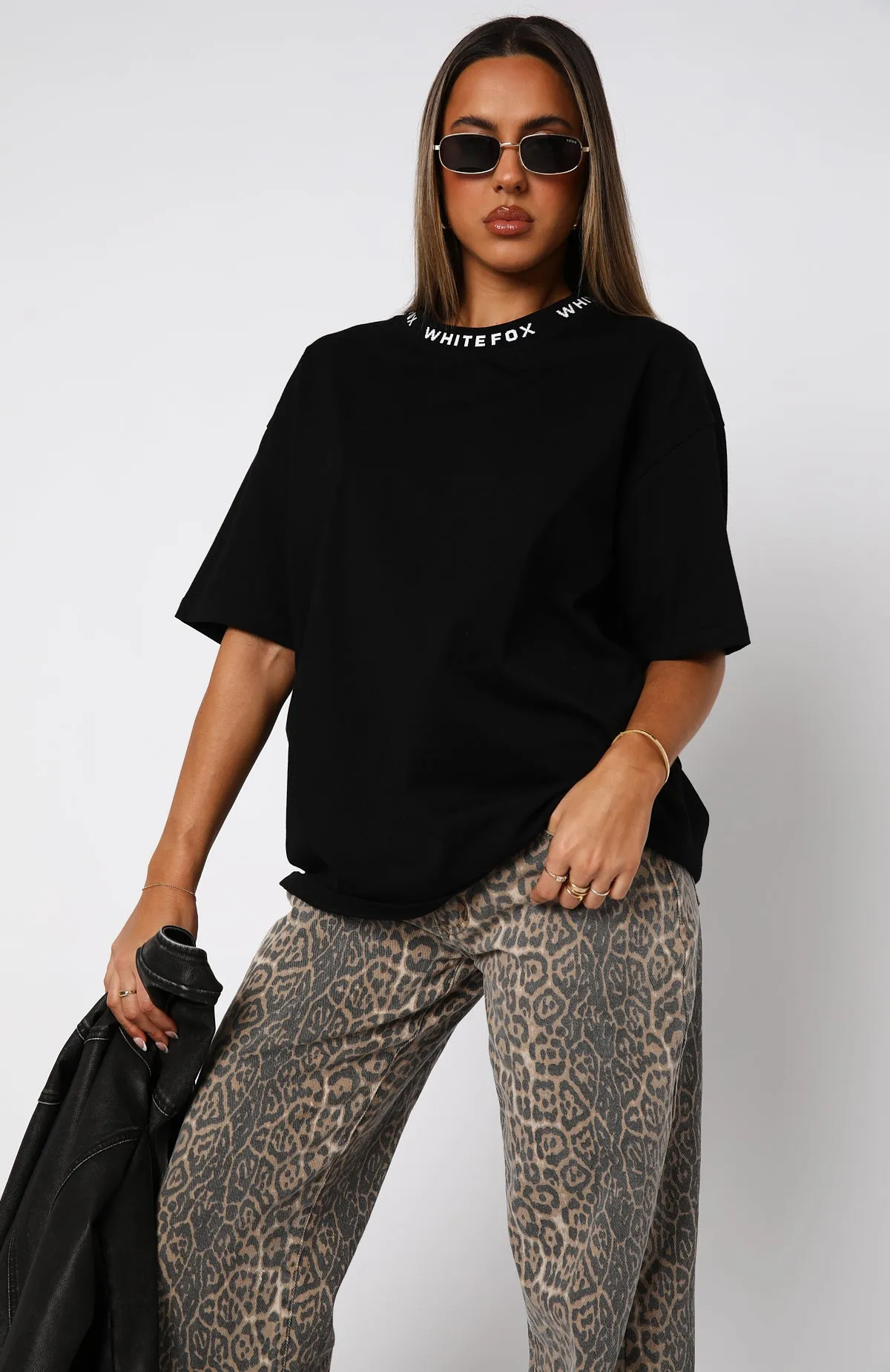 Just Be Free Oversized Tee Black sold by White Fox Boutique product image thumbnail 2