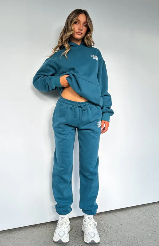 Sport Edition Sweatpants Pine sold by White Fox Boutique