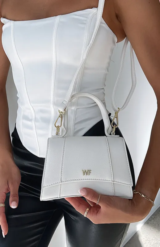 Sapphire Mini Bag White sold by White Fox Boutique