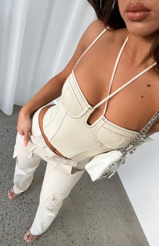 Since I Met You Bustier Cream sold by White Fox Boutique