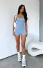As Time Goes By Playsuit Steel sold by White Fox Boutique