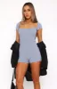 As Time Goes By Playsuit Steel sold by White Fox Boutique