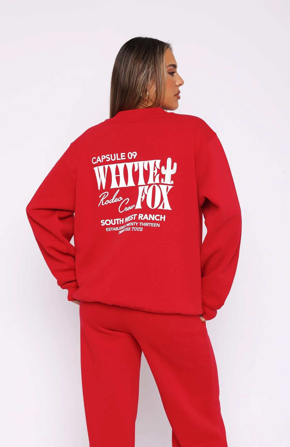 Capsule 9 Rodeo Crew Oversized Sweater Red sold by White Fox Boutique product image thumbnail 4