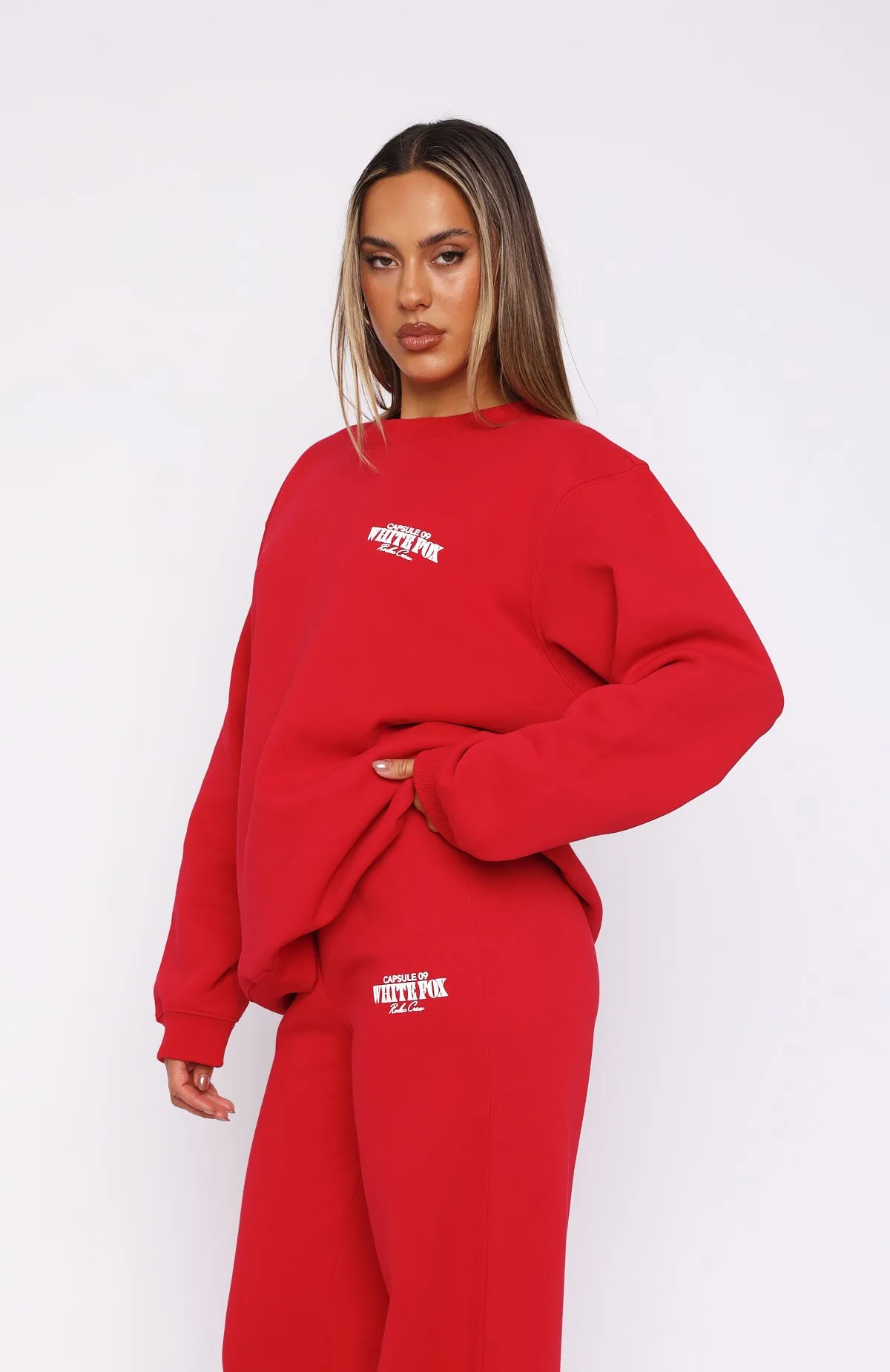 Capsule 9 Rodeo Crew Oversized Sweater Red sold by White Fox Boutique product image thumbnail 3
