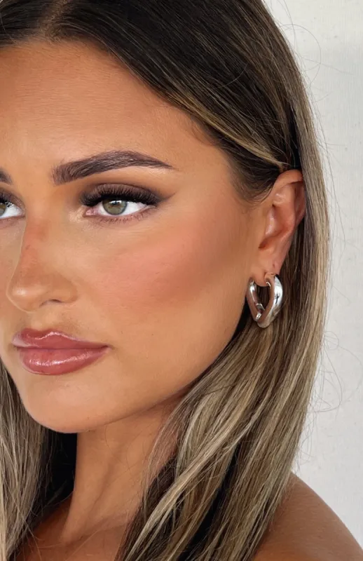 Lover Earrings Silver sold by White Fox Boutique