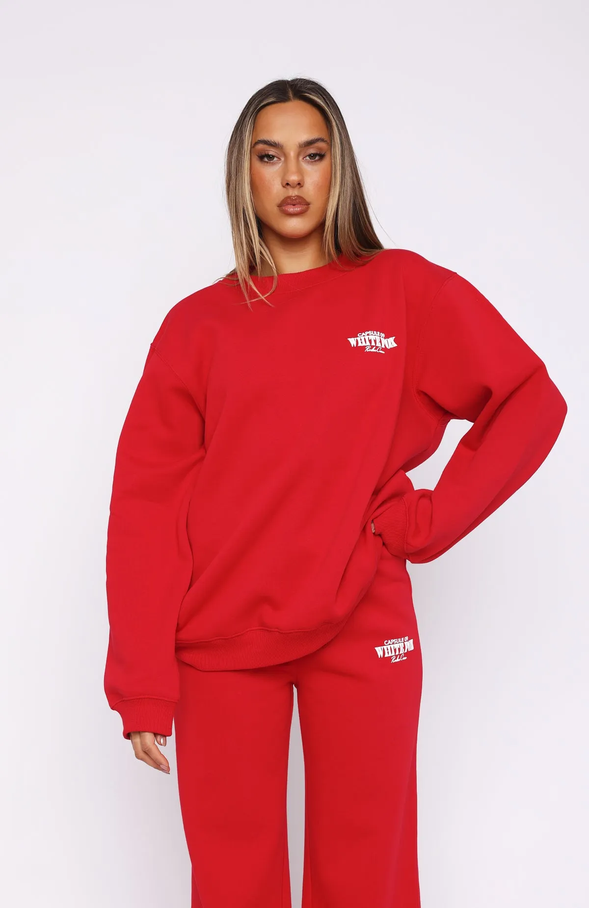 Capsule 9 Rodeo Crew Oversized Sweater Red sold by White Fox Boutique product image thumbnail 2