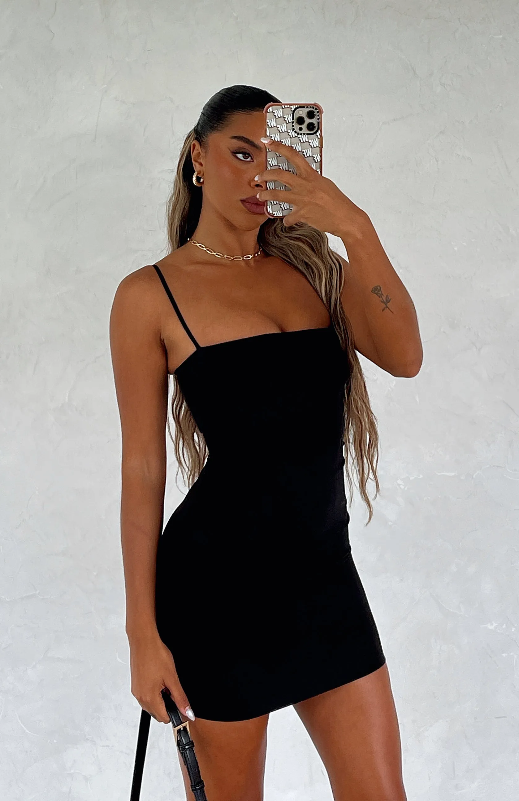 Only Want You Mini Dress Black sold by White Fox Boutique