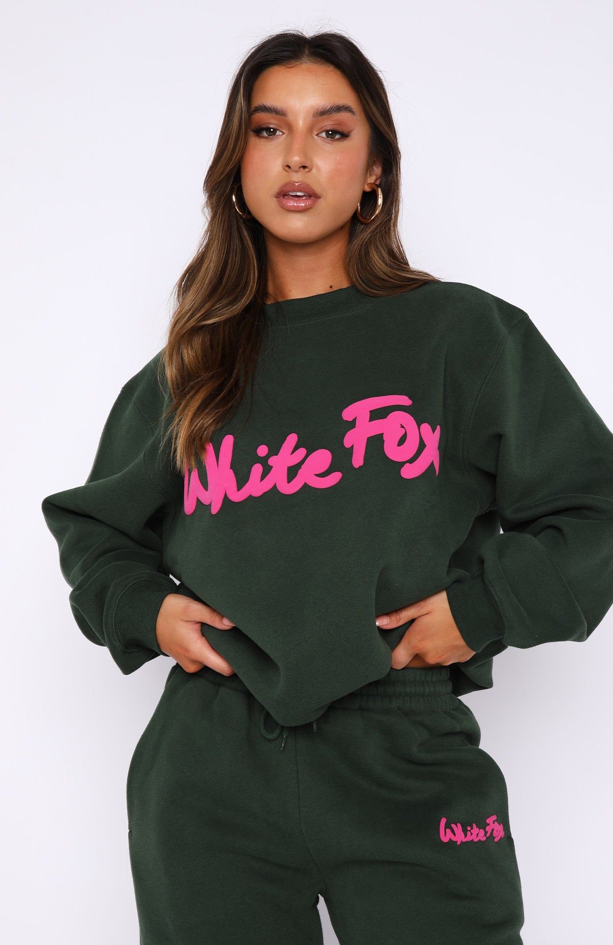 All Time Favourite Oversized Sweater Dark Green sold by White Fox Boutique product image thumbnail 2