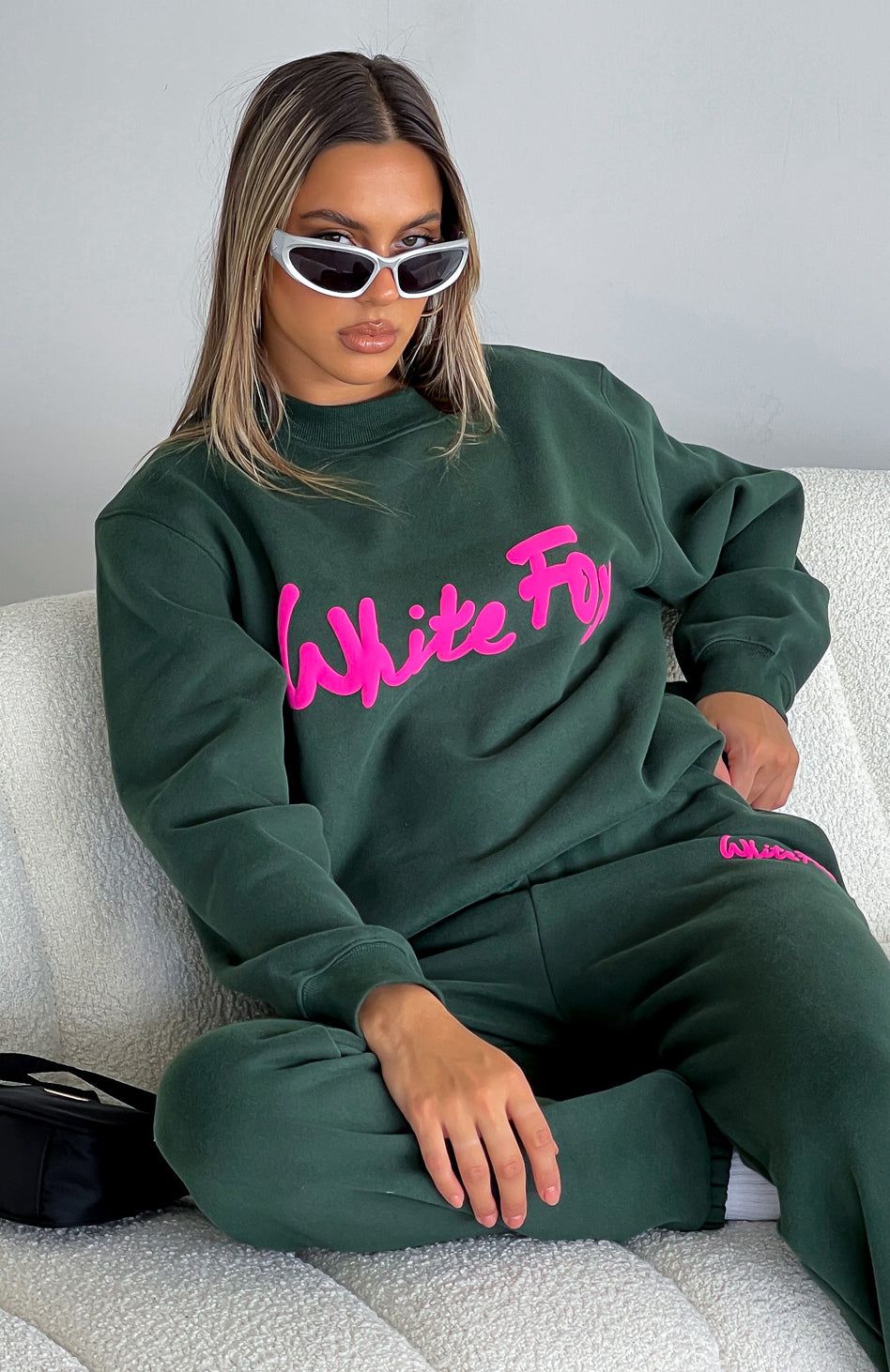 All Time Favourite Oversized Sweater Dark Green sold by White Fox Boutique