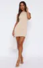 Let's Stay Up Mini Dress Cream sold by White Fox Boutique