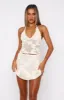 Isle Of Capri Mini Skirt Cream sold by White Fox Boutique