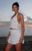 Isle Of Capri Mini Skirt Cream sold by White Fox Boutique