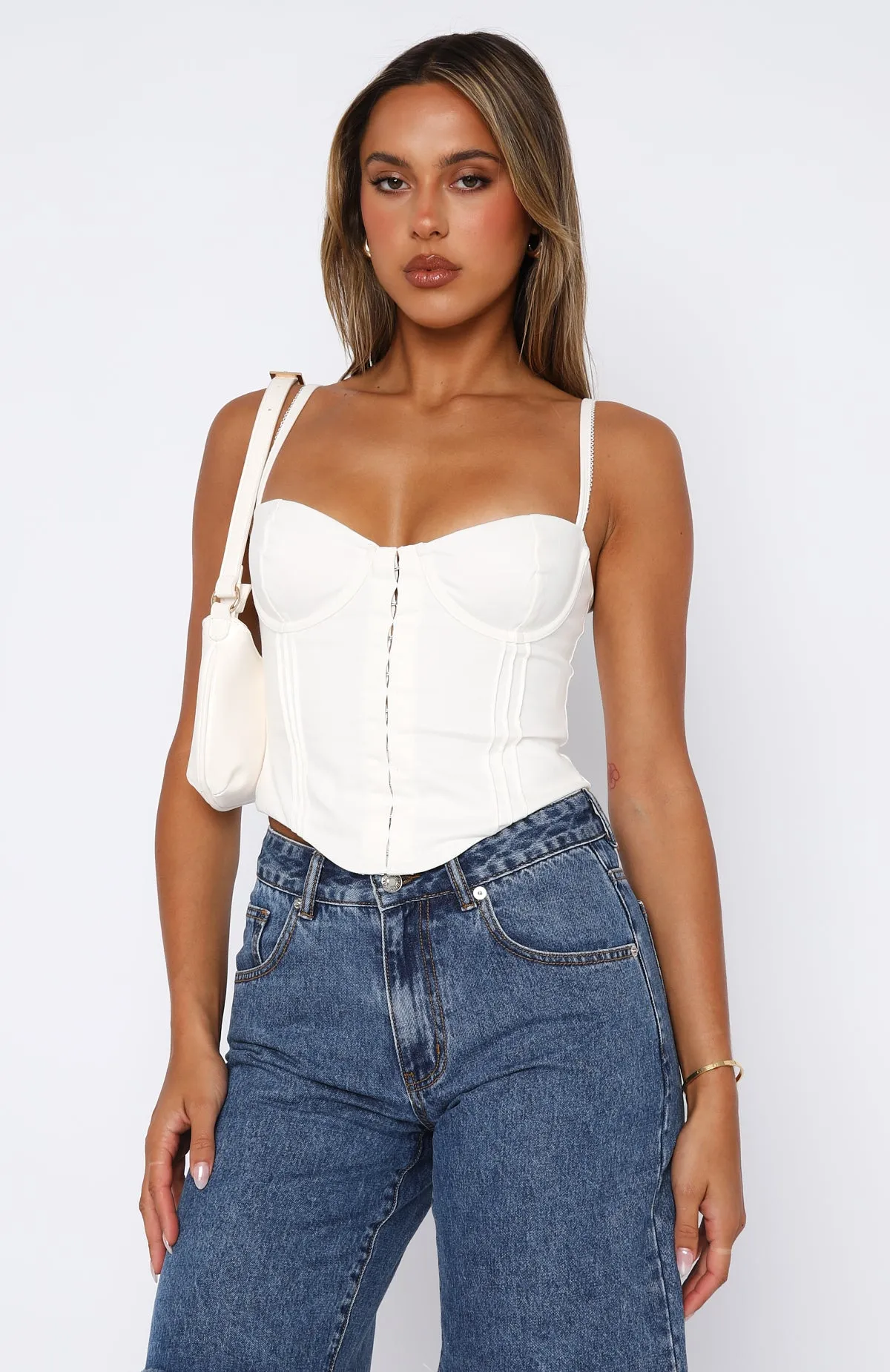 Sights Set On You Bustier White sold by White Fox Boutique product image thumbnail 2