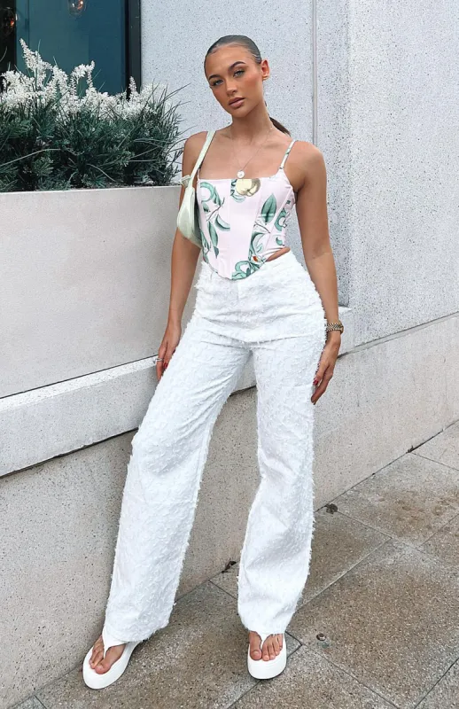 Watch Me Work Pants White sold by White Fox Boutique