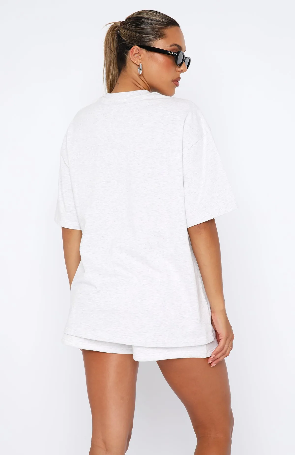 So Wavy Oversized Tee Grey Marle sold by White Fox Boutique product image thumbnail 4