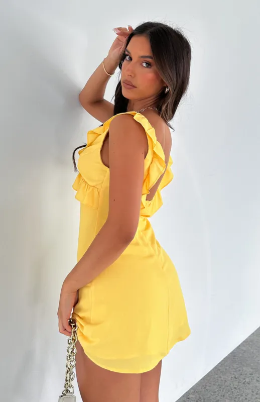Doubt It Mini Dress Buttercup sold by White Fox Boutique