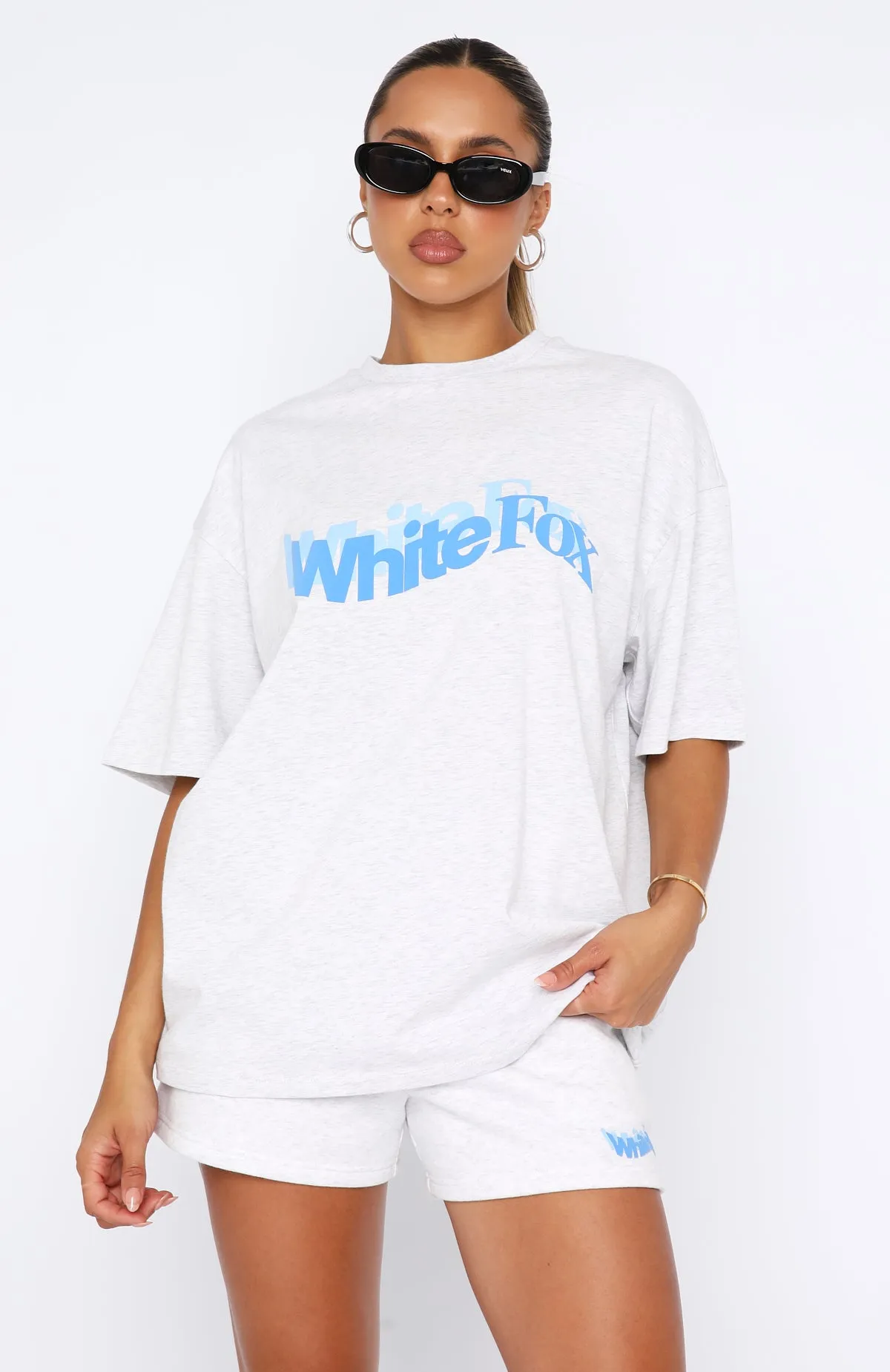 So Wavy Oversized Tee Grey Marle sold by White Fox Boutique product image thumbnail 2
