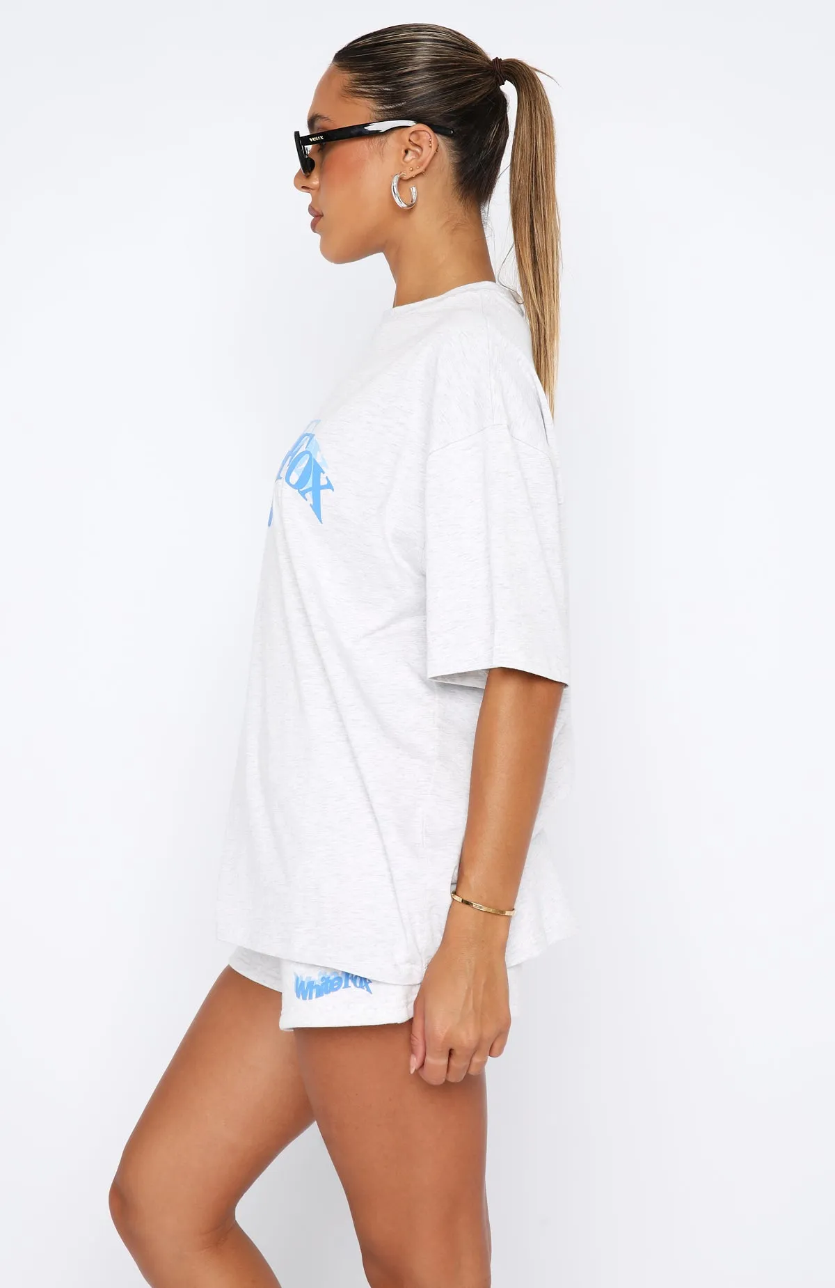 So Wavy Oversized Tee Grey Marle sold by White Fox Boutique product image thumbnail 3