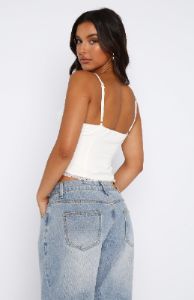 Taking It Slow Bustier White sold by White Fox Boutique