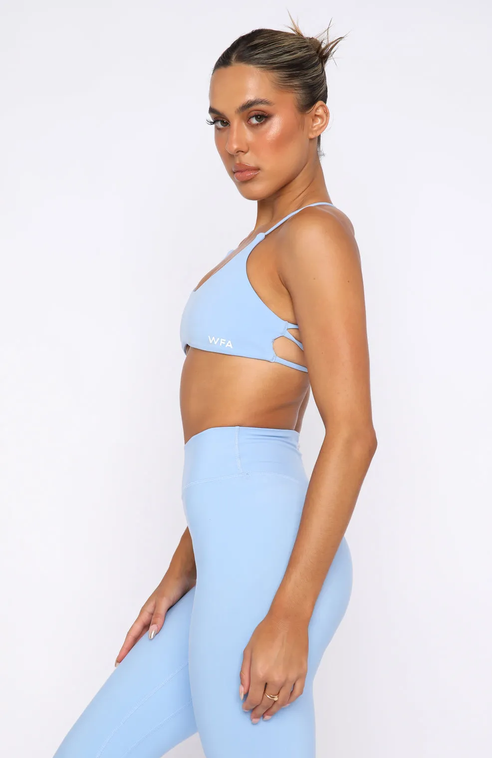 She's Healthy Sports Crop Sky Blue sold by White Fox Boutique product image thumbnail 3