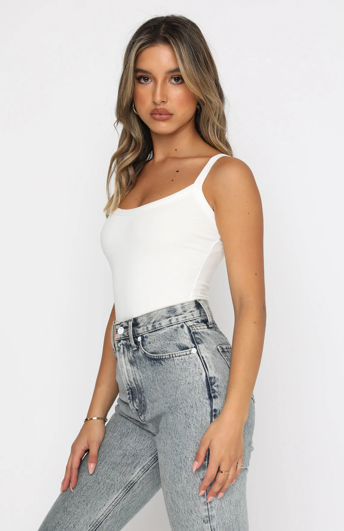 Hang On To Love Bodysuit White sold by White Fox Boutique product image thumbnail 5