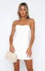 Tunnel Vision Corset Mini Dress White sold by White Fox Boutique
