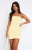 Let's Be Honest Mini Dress Butter sold by White Fox Boutique