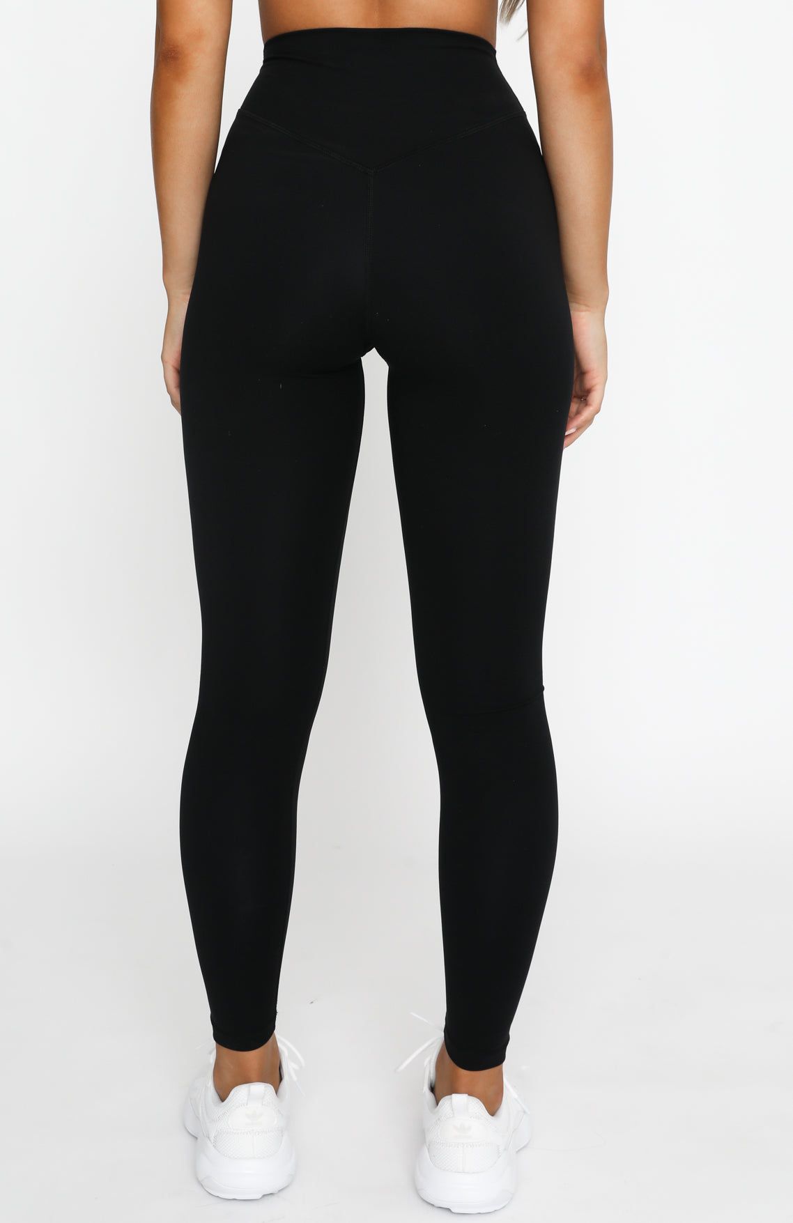 High Waisted Core Training Leggings Black sold by White Fox Boutique product image thumbnail 4