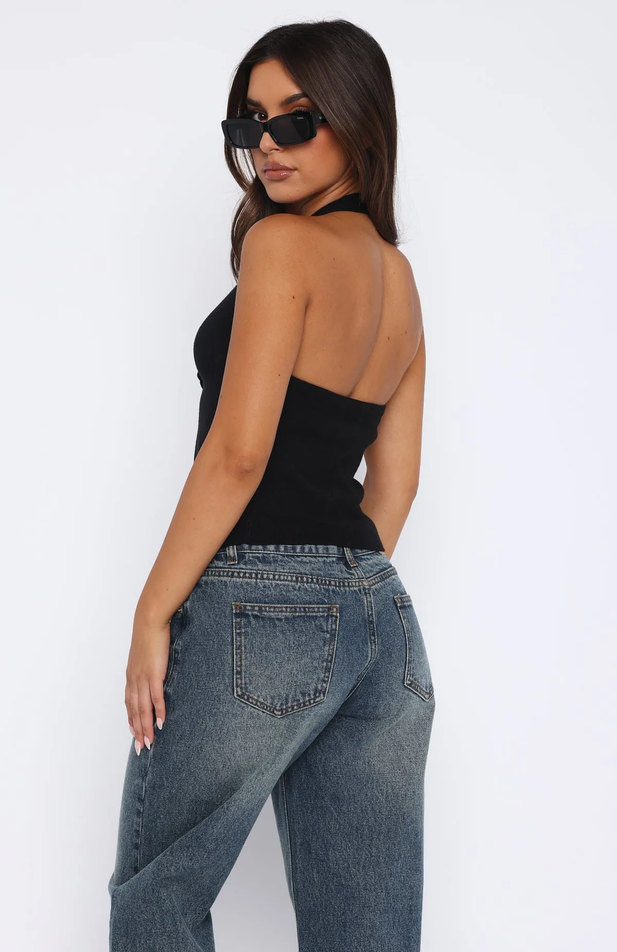 New Interaction Halter Top Black sold by White Fox Boutique product image thumbnail 4