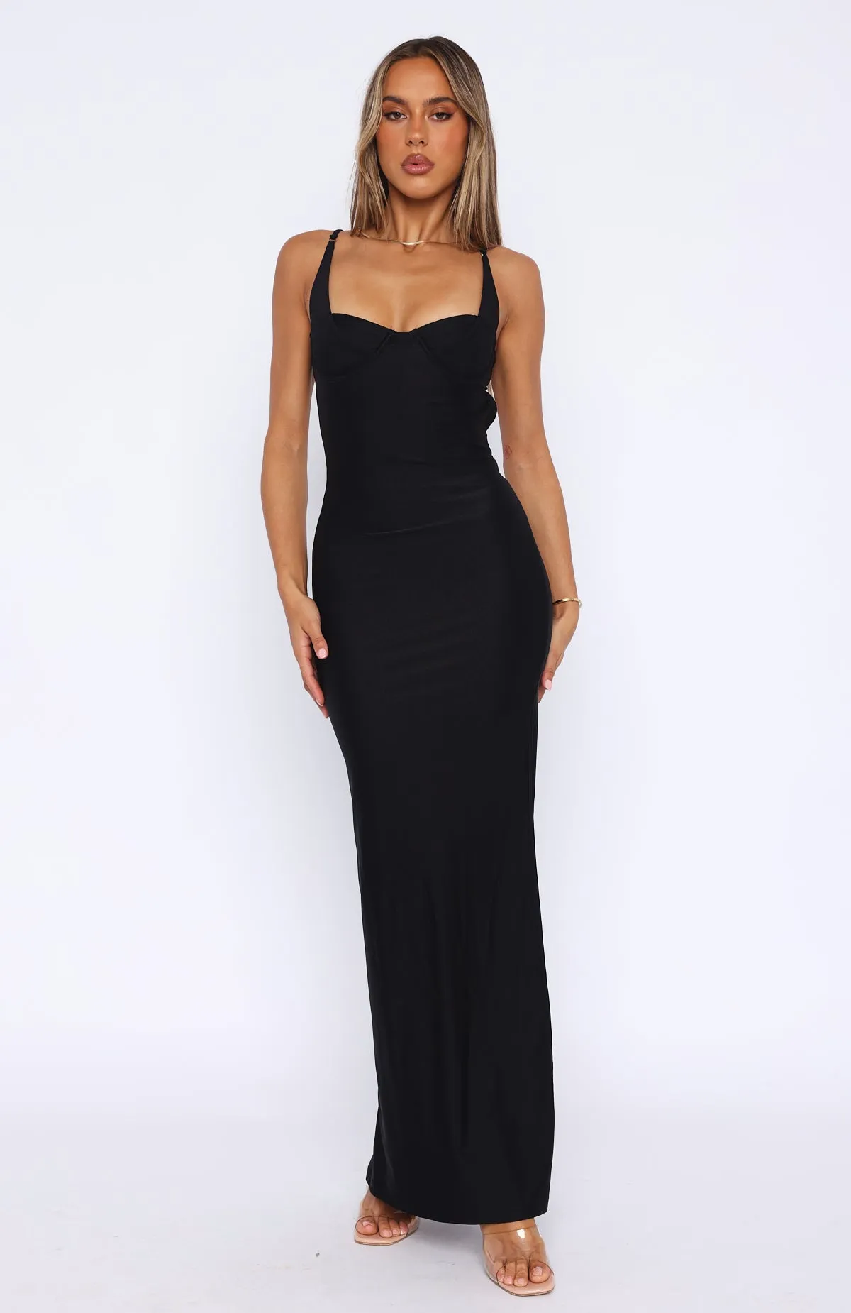 Shooting Star Maxi Dress Black sold by White Fox Boutique product image thumbnail 2