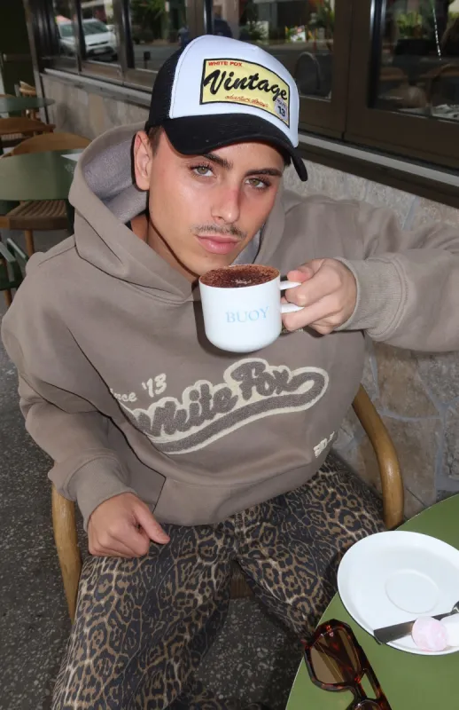 Adventure Always Trucker Hat Black/White sold by White Fox Boutique