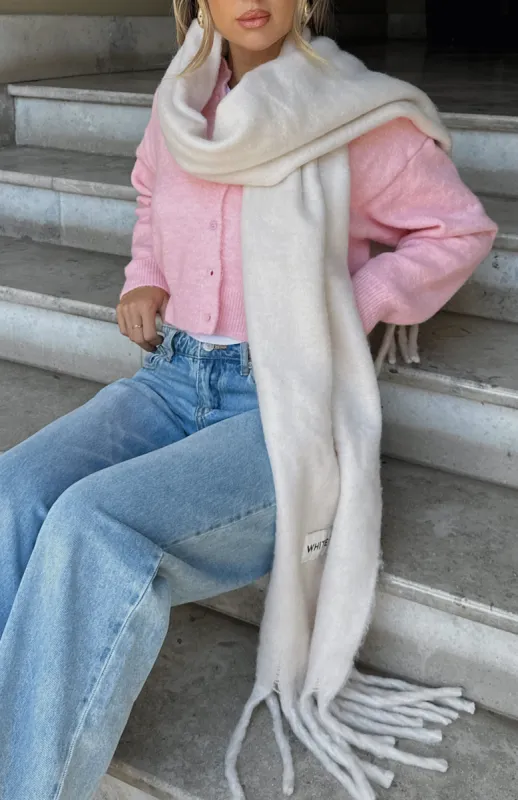 Let's Get Cozy Oversized Scarf Winter White sold by White Fox Boutique