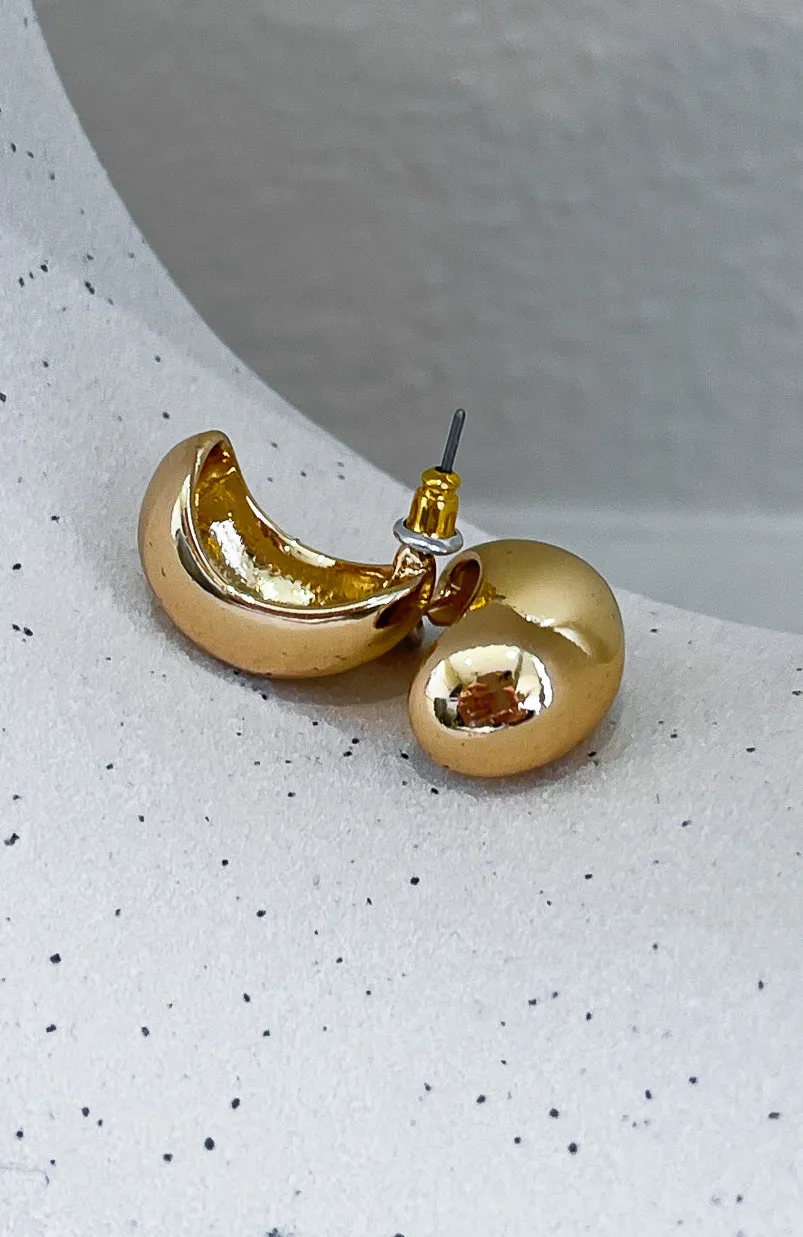 Carrie Earrings Gold sold by White Fox Boutique product image thumbnail 2