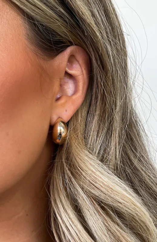 Carrie Earrings Gold sold by White Fox Boutique