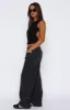 Bring The Style Low Rise Wide Leg Jeans Black Acid Wash sold by White Fox Boutique