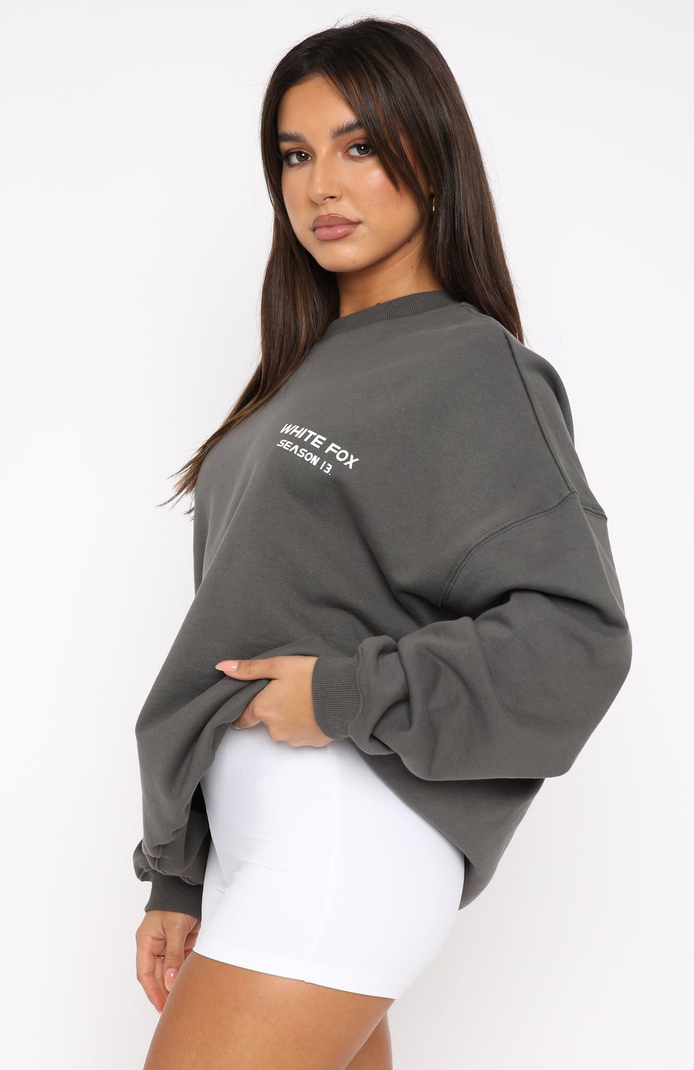 High Status Sweater Slate sold by White Fox Boutique product image thumbnail 3