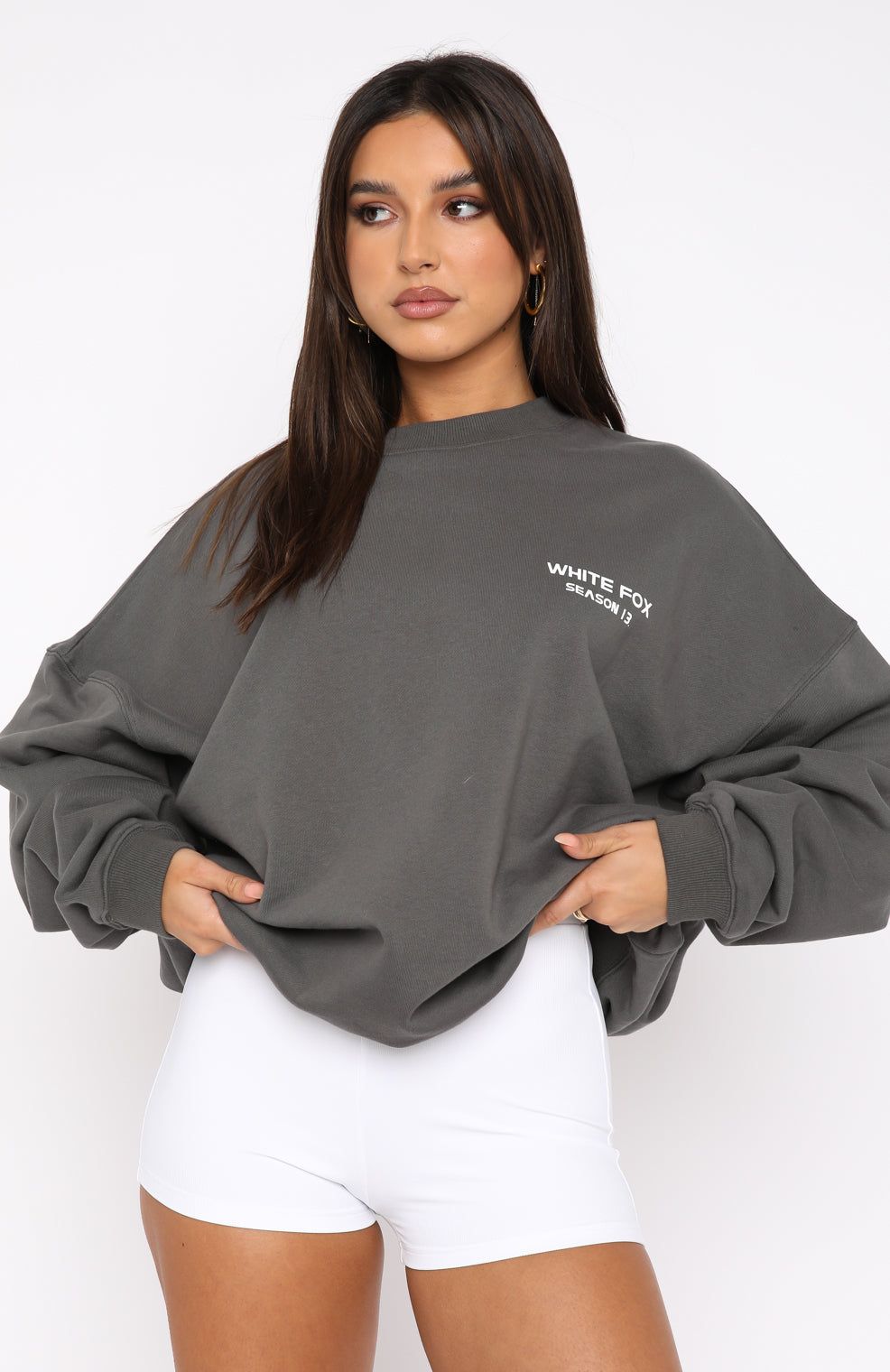 High Status Sweater Slate sold by White Fox Boutique product image thumbnail 2