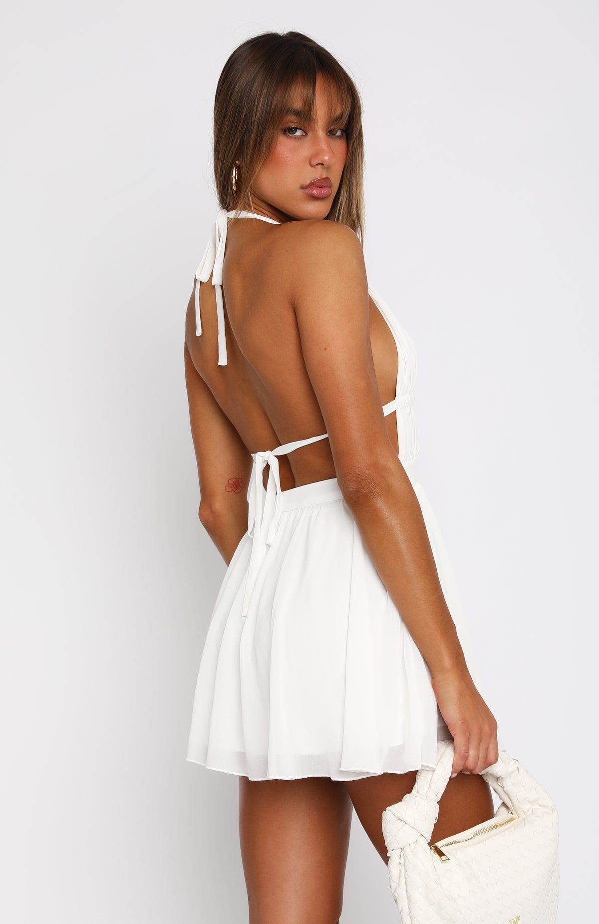 Let You Know Mini Dress White sold by White Fox Boutique product image thumbnail 5