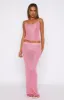 Star Shining Sequin Knit Maxi Skirt Bubblegum sold by White Fox Boutique